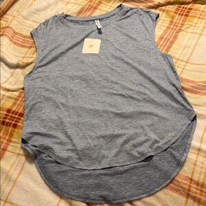 Fabletics Heather Blue Dry-Flex Tunic Tank